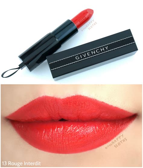 givenchy 315 limited|givenchy rouge interdit satin lipstick.